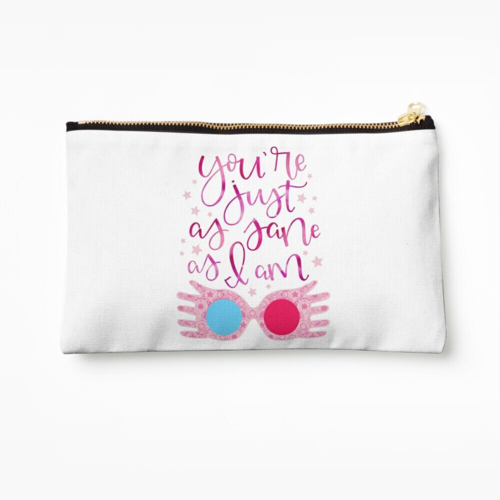 Whibos Makeup Bag You're Just As Sane As I Am Cosmetic Organizer Tyvek Paper Bags Zipper Pouch
