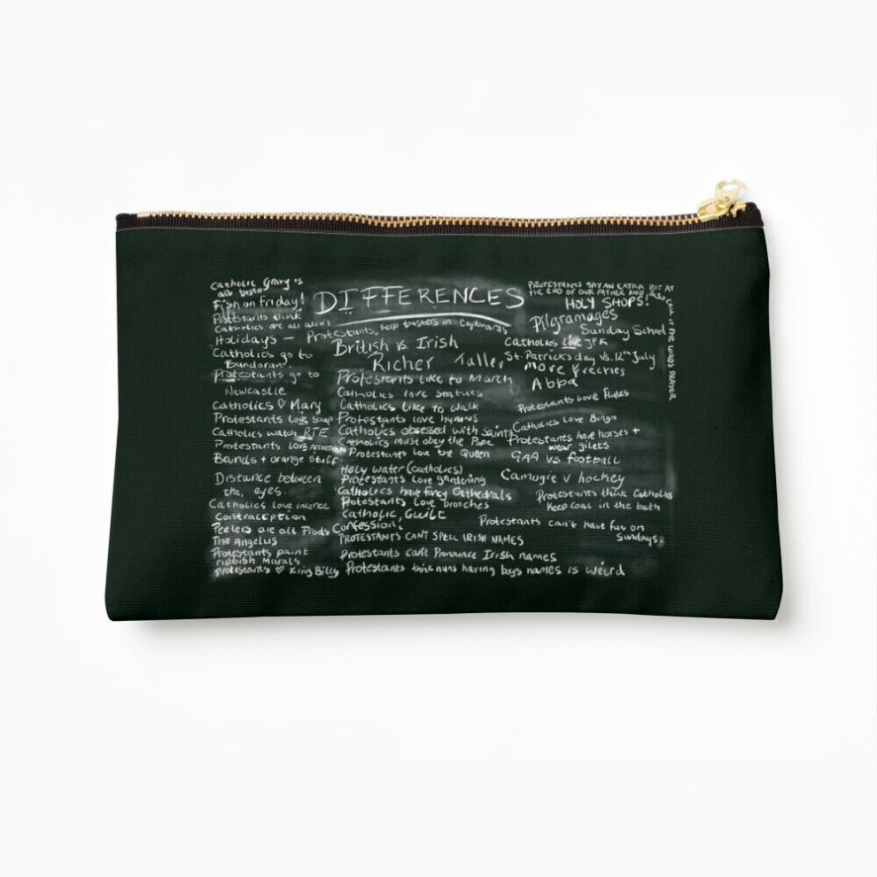 Whibos Makeup Bag Derry Girls: Catholics Vs. Protestants Cosmetic Organizer Tyvek Paper Bags Zipper Pouch