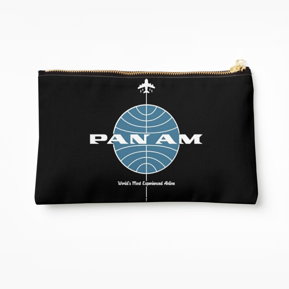Whibos Makeup Bag Pan American World Airways Pan Am Cosmetic Organizer Tyvek Paper Bags Zipper Pouch