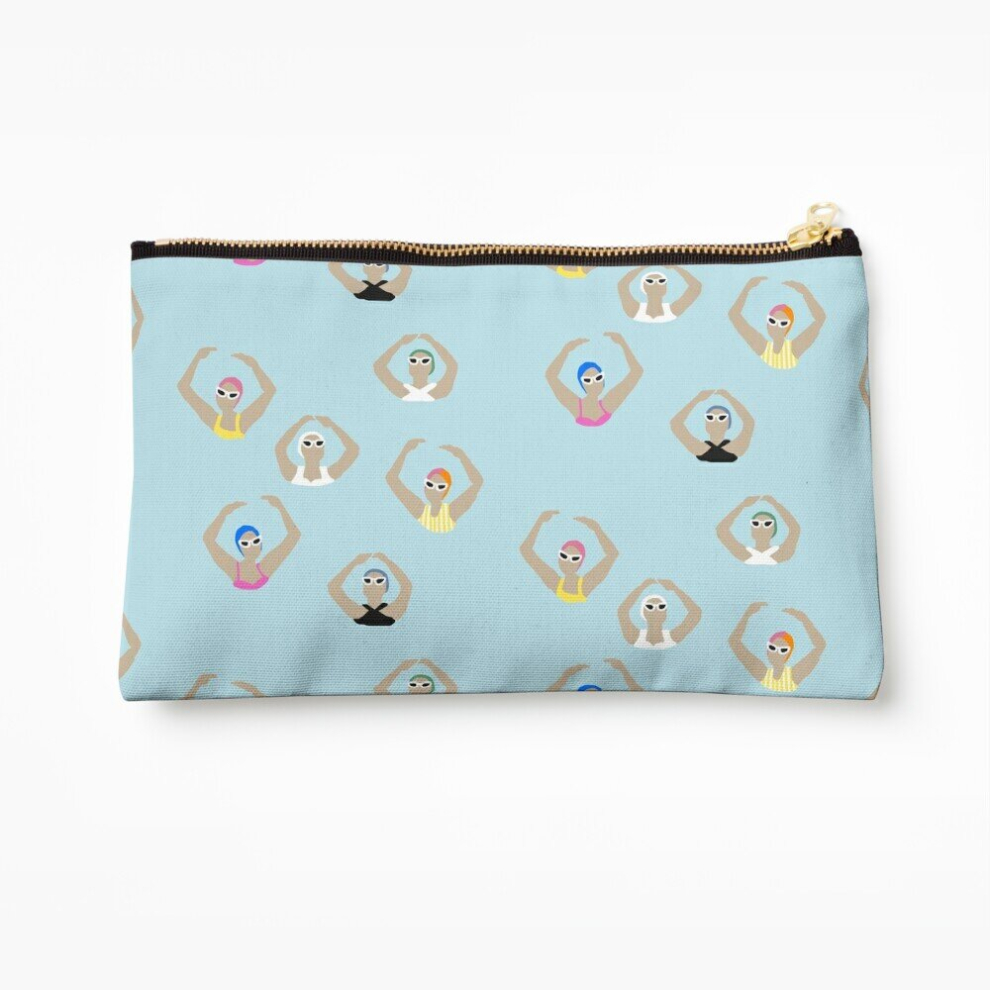 Whibos Makeup Bag Artistic Swimmers Cosmetic Organizer Tyvek Paper Bags Zipper Pouch