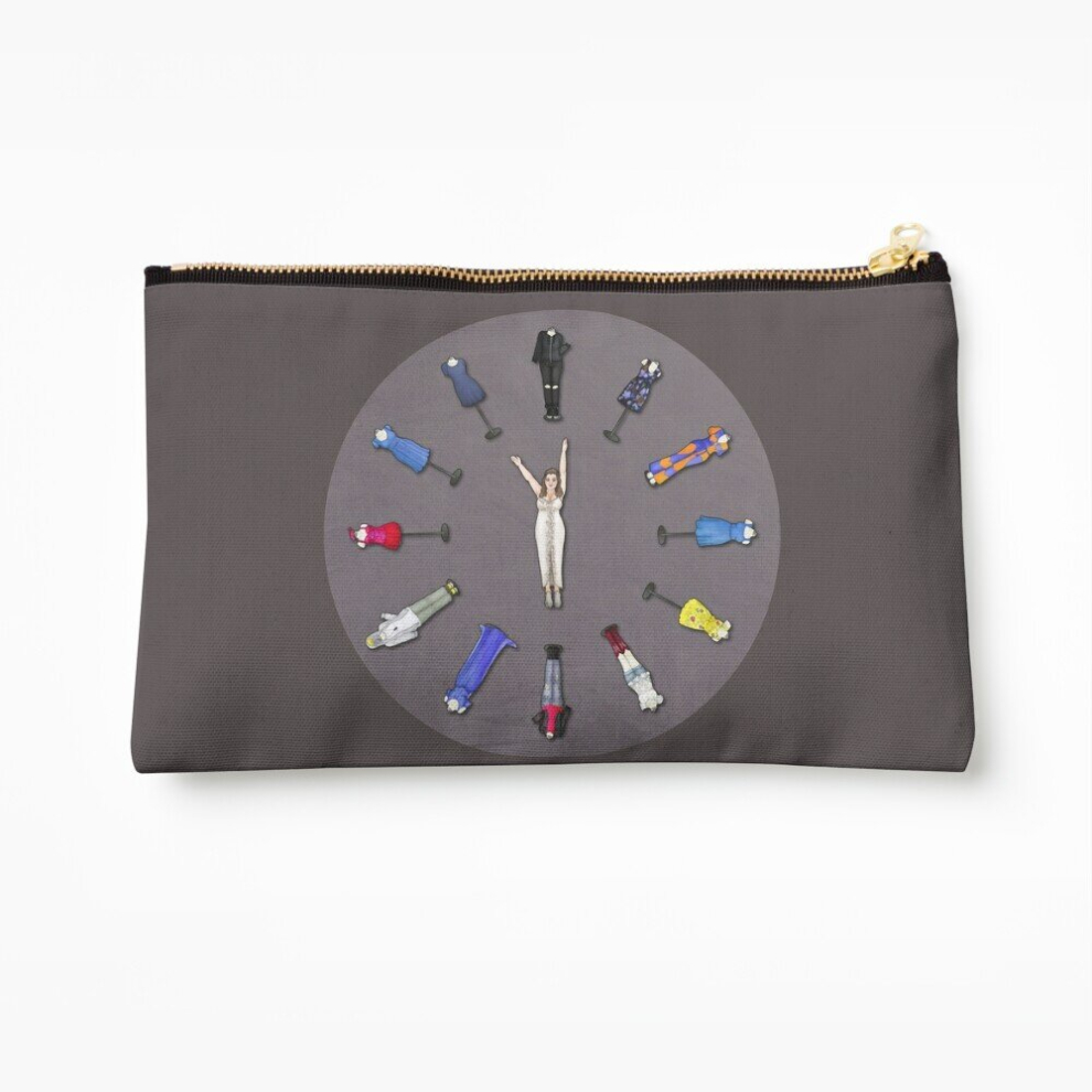 Whibos Makeup Bag Eleven O'clock Cosmetic Organizer Tyvek Paper Bags Zipper Pouch