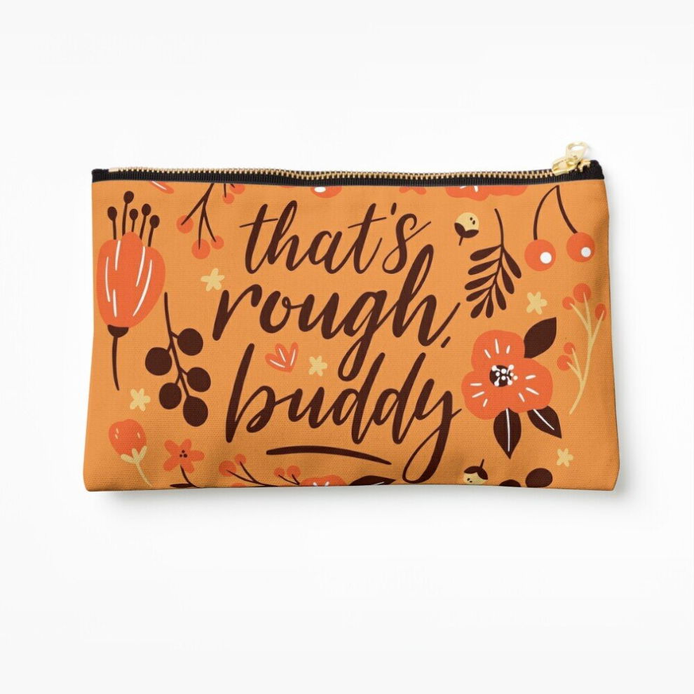 Whibos Makeup Bag That's Rough, Buddy Cosmetic Organizer Tyvek Paper Bags Zipper Pouch