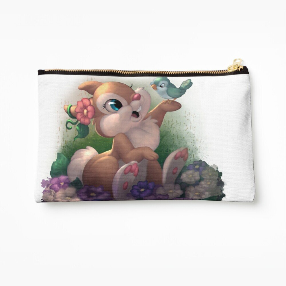 Whibos Makeup Bag Bambi Bunny Cosmetic Organizer Tyvek Paper Bags Zipper Pouch