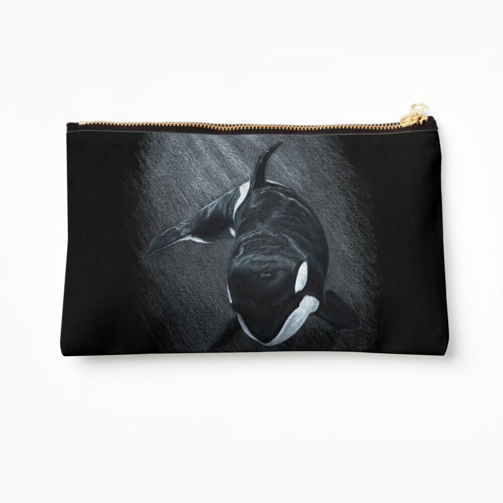 Whibos White Makeup Bag Whale - Orca Cosmetic Organizer Tyvek Paper Bags Zipper Pouch