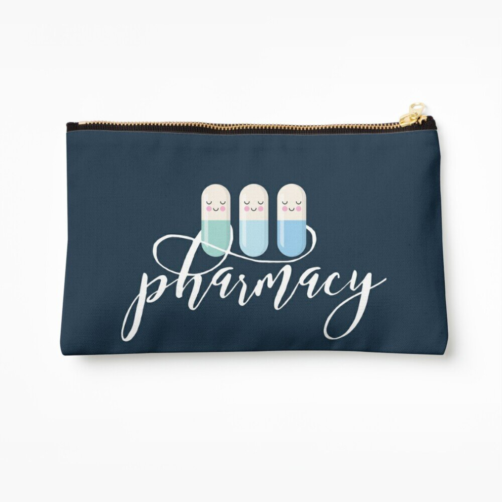 Whibos Makeup Bag Pharmacy Script 2 Cosmetic Organizer Tyvek Paper Bags Zipper Pouch