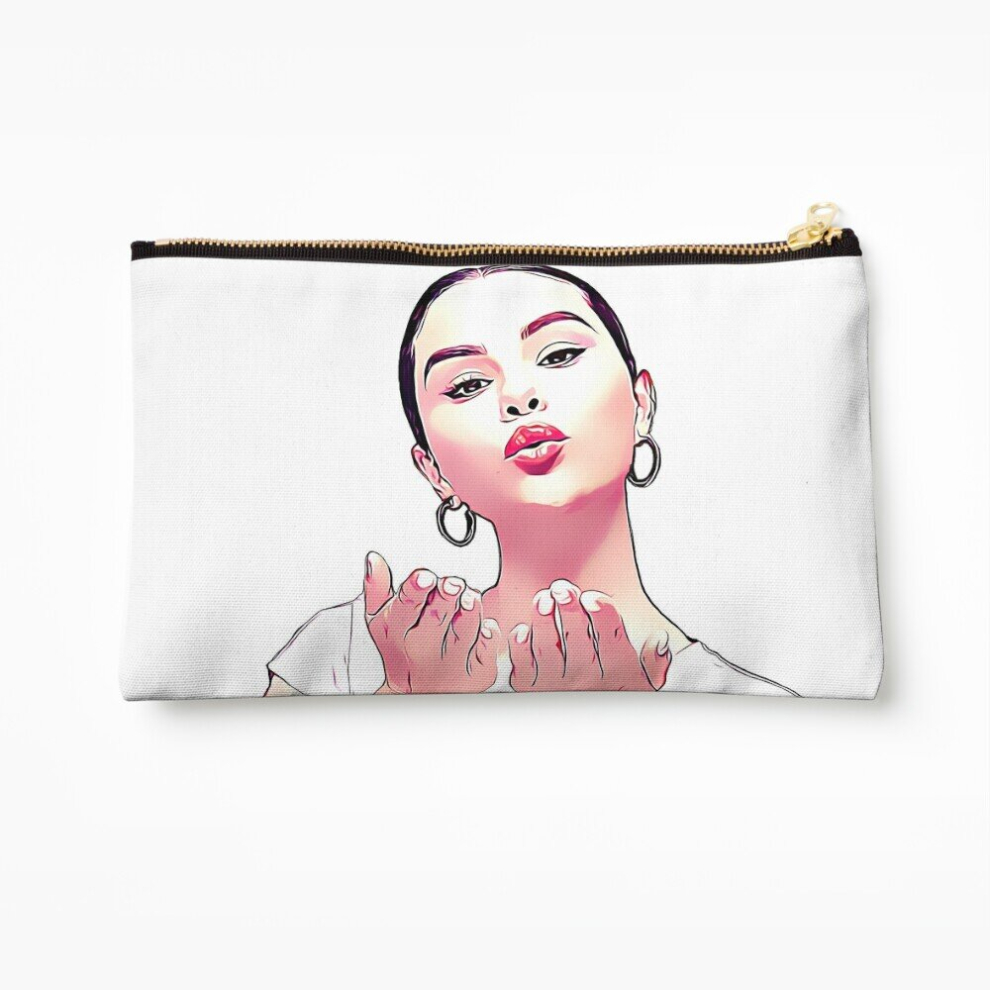 Whibos Makeup Bag Selena Gomez Cosmetic Organizer Tyvek Paper Bags Zipper Pouch