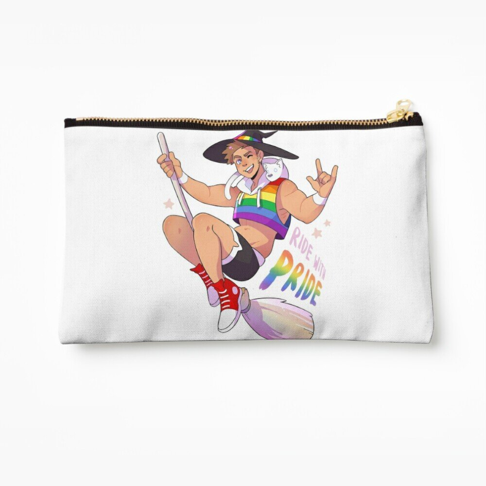 Whibos Makeup Bag Ride With Pride - Gay Cosmetic Organizer Tyvek Paper Bags Zipper Pouch