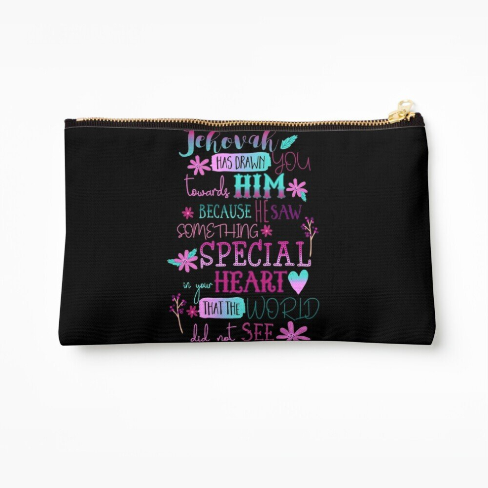 Whibos Makeup Bag Jehovah Has Drawn You Towards Him Cosmetic Organizer Tyvek Paper Bags Zipper Pouch