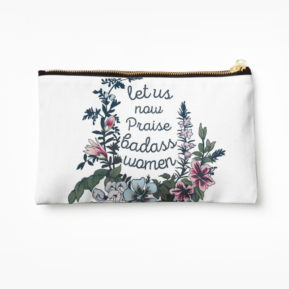 Whibos Makeup Bag Let Us Now Praise Badass Women Cosmetic Organizer Tyvek Paper Bags Zipper Pouch