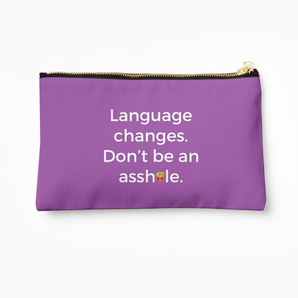 Whibos Purple Makeup Bag Language Changes. (Purple) Cosmetic Organizer Tyvek Paper Bags Zipper Pouch