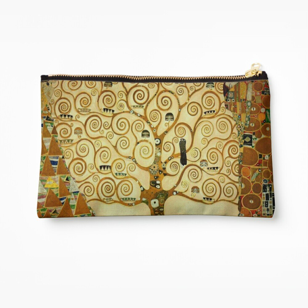 Whibos Makeup Bag Gustav Klimt The Tree Of Life Cosmetic Organizer Tyvek Paper Bags Zipper Pouch