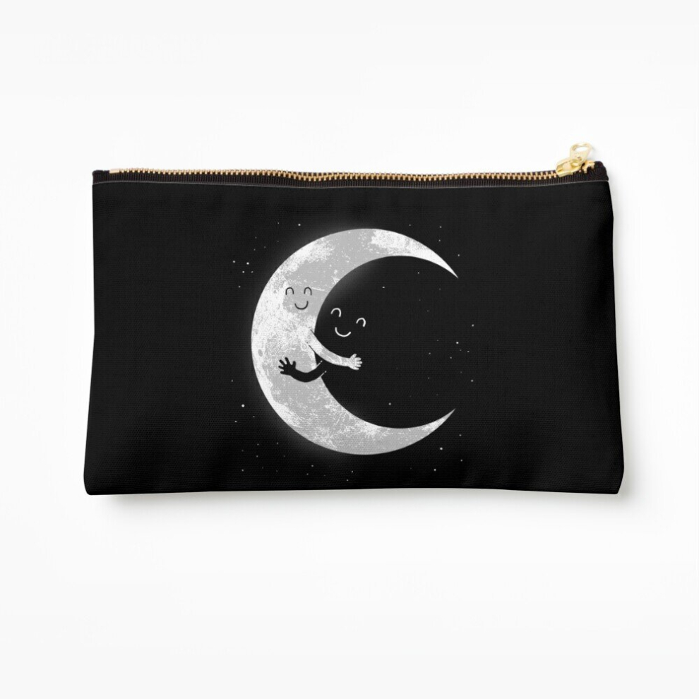 Whibos Makeup Bag Moon Hug Cosmetic Organizer Tyvek Paper Bags Zipper Pouch