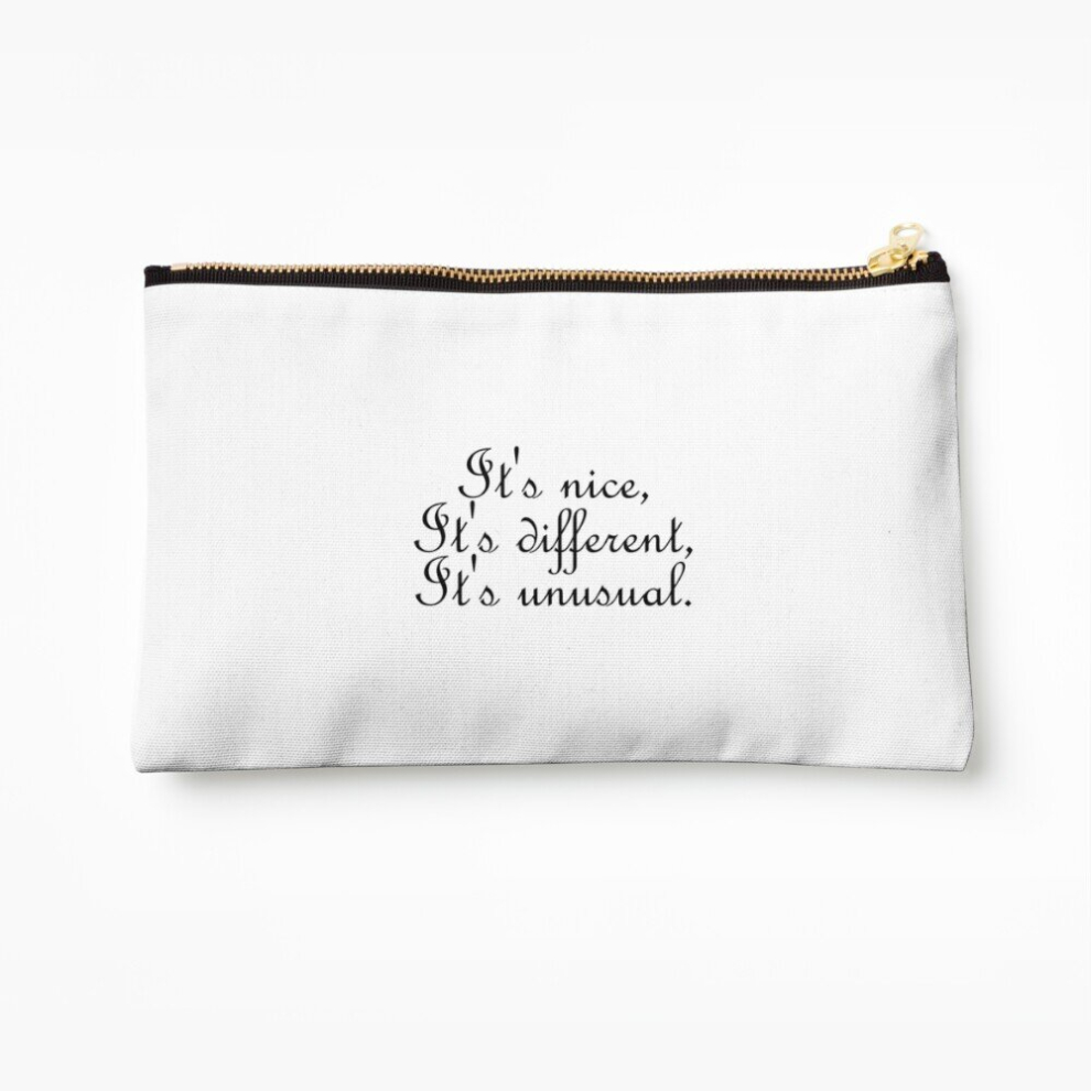Whibos Makeup Bag It's Nice, It's Different, It's Unusual Cosmetic Organizer Tyvek Paper Bags Zipper Pouch