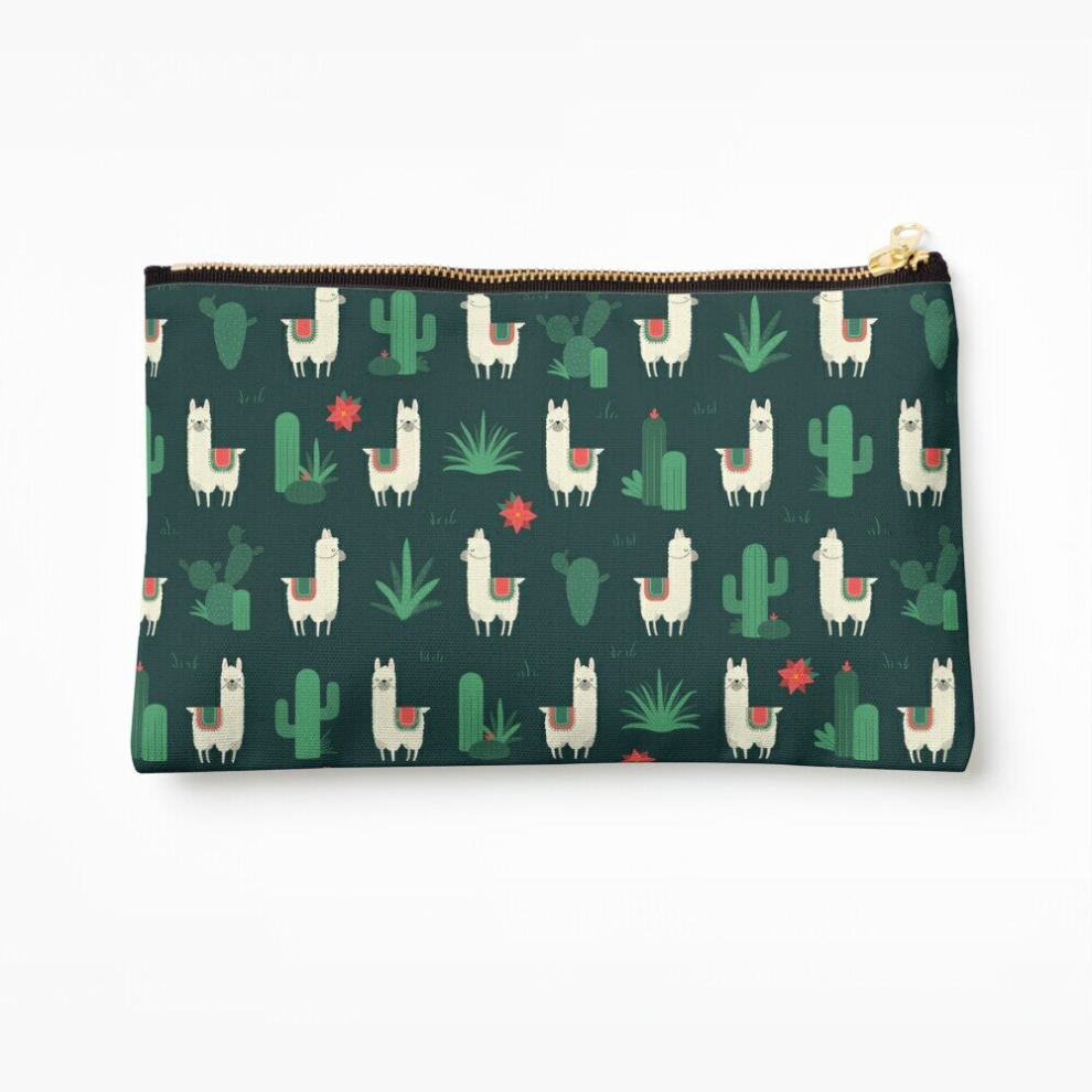 Whibos Makeup Bag Fleece Navidad Cactus Cosmetic Organizer Tyvek Paper Bags Zipper Pouch