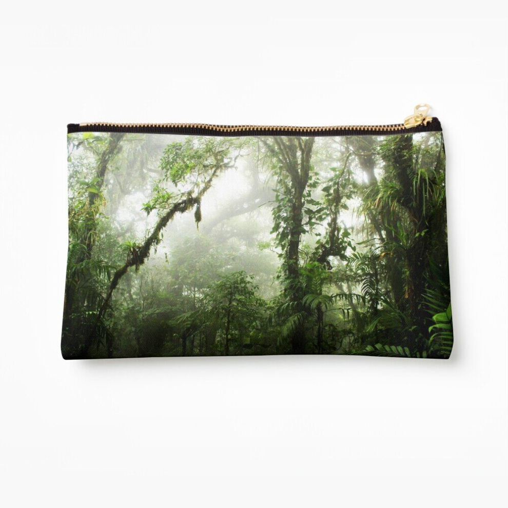 Whibos Makeup Bag Cloud Forest Cosmetic Organizer Tyvek Paper Bags Zipper Pouch