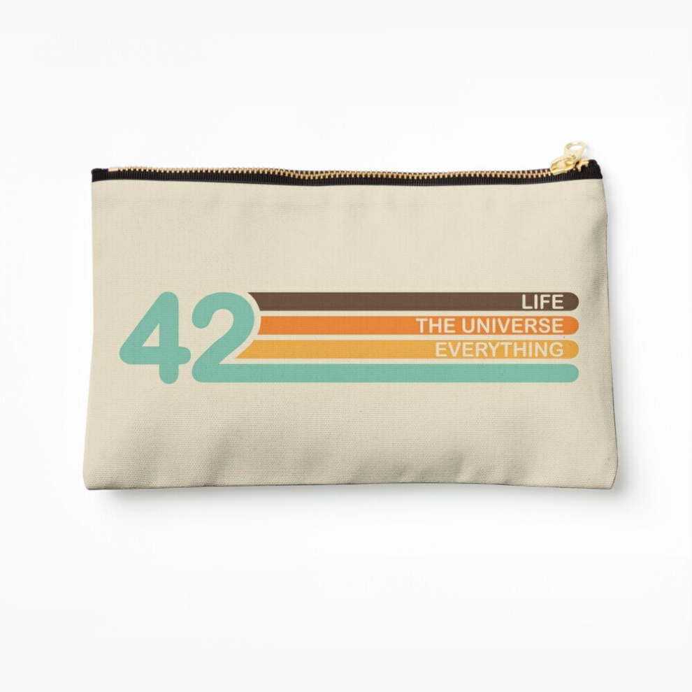 Whibos Makeup Bag The Meaning Of Life Cosmetic Organizer Tyvek Paper Bags Zipper Pouch