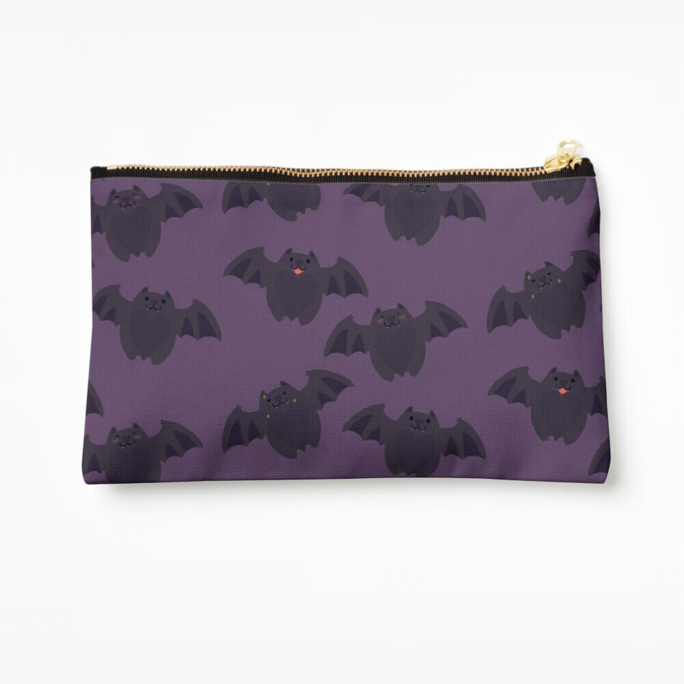 Whibos Makeup Bag Bat Loaf- Repeating Pattern Cosmetic Organizer Tyvek Paper Bags Zipper Pouch