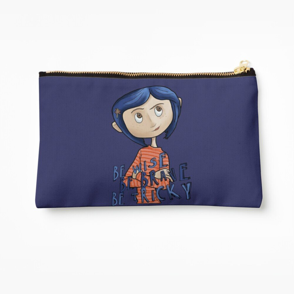 Whibos Makeup Bag Coraline Cosmetic Organizer Tyvek Paper Bags Zipper Pouch