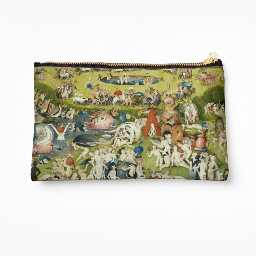 Whibos Makeup Bag The Garden Of Earthly Delights Full Image Cosmetic Organizer Tyvek Paper Bags Zipper Pouch