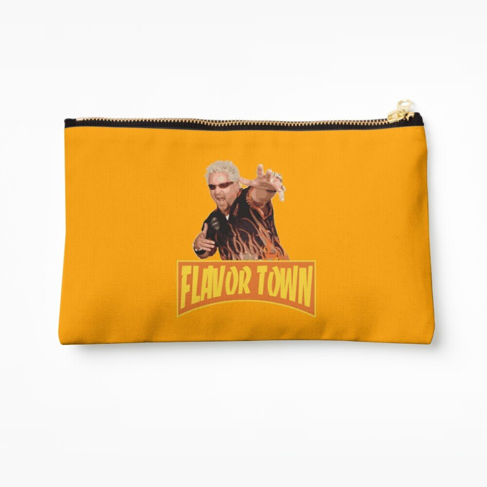 Whibos Makeup Bag Flavor Town Usa - Guy Flerl Cosmetic Organizer Tyvek Paper Bags Zipper Pouch