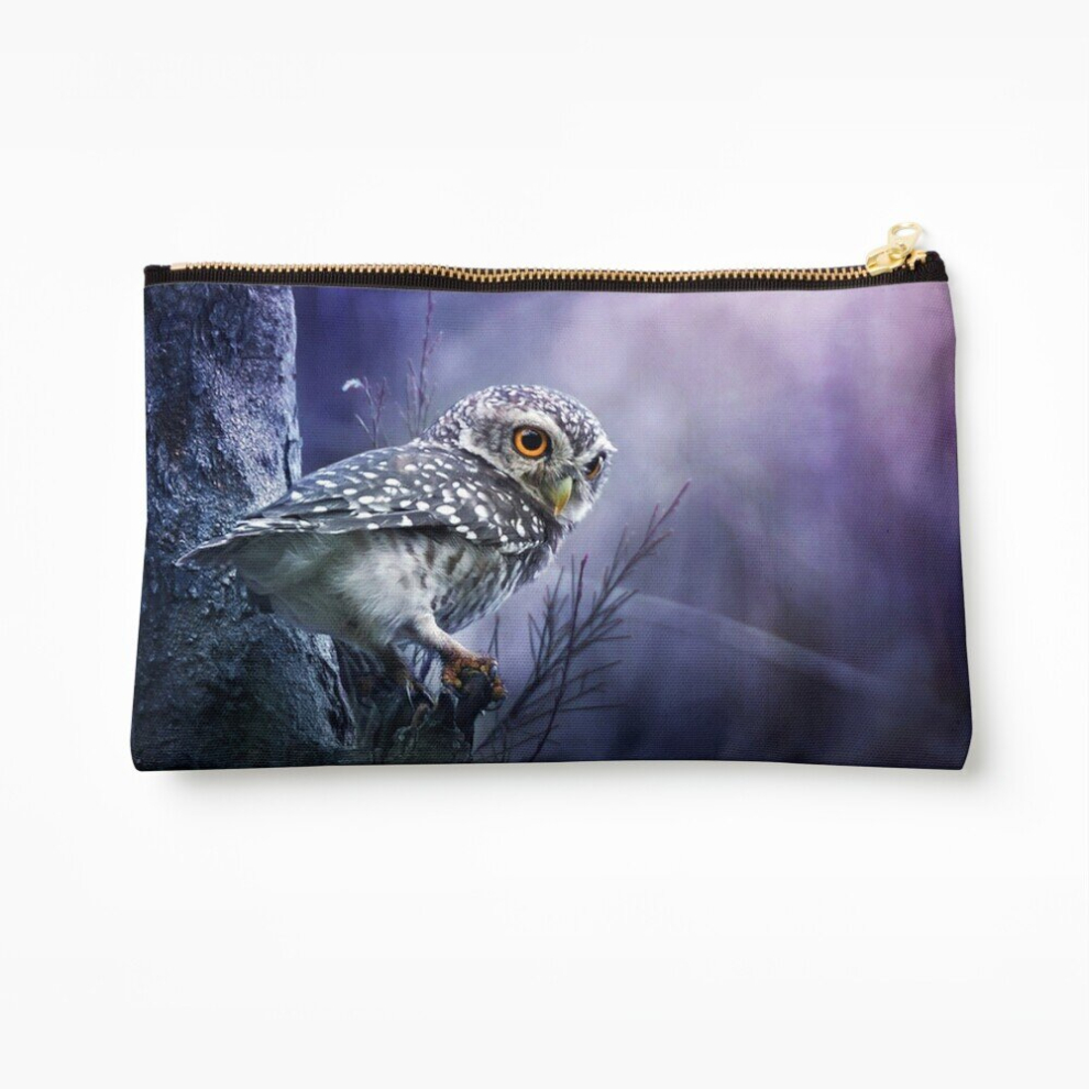 Whibos Makeup Bag Owl Cosmetic Organizer Tyvek Paper Bags Zipper Pouch