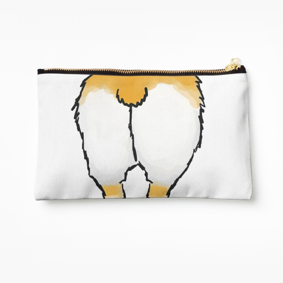 Whibos Makeup Bag Guess What? Corgi Butt Cosmetic Organizer Tyvek Paper Bags Zipper Pouch