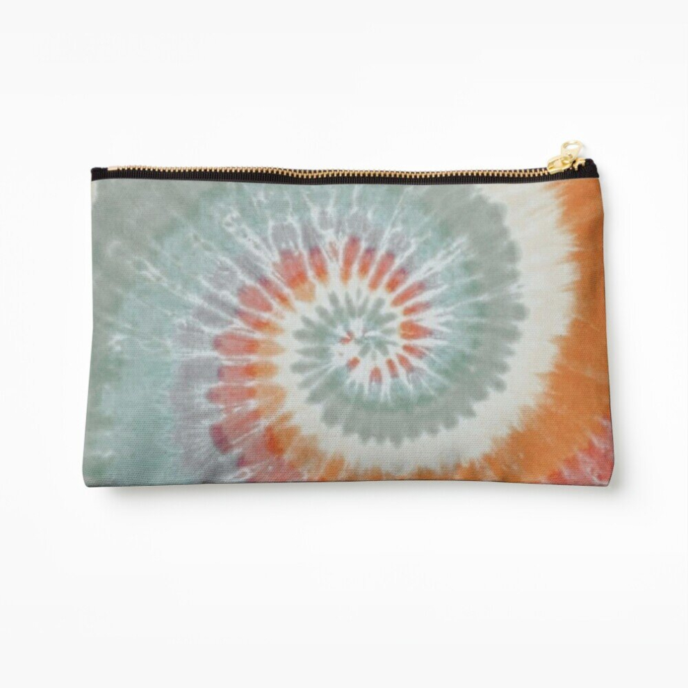 Whibos Makeup Bag Cute Tie Dye Cosmetic Organizer Tyvek Paper Bags Zipper Pouch