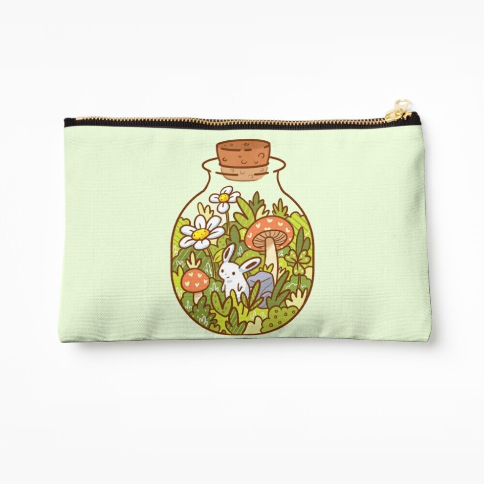 Whibos Makeup Bag Bunny In A Bottle Cosmetic Organizer Tyvek Paper Bags Zipper Pouch