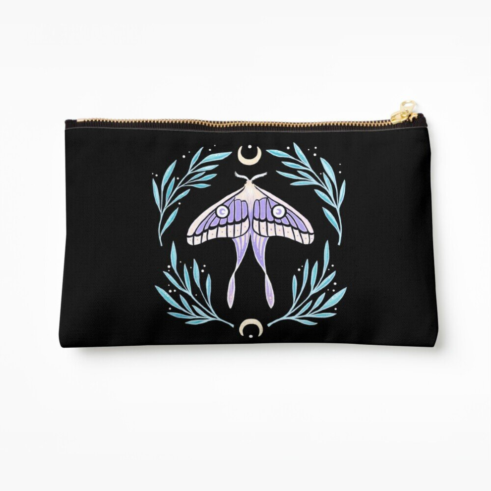 Whibos Makeup Bag Moon Moth 02 Nikury Cosmetic Organizer Tyvek Paper Bags Zipper Pouch