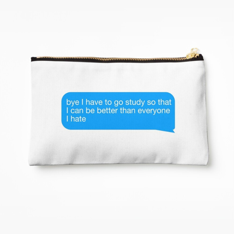 Whibos Makeup Bag I Have To Study Cosmetic Organizer Tyvek Paper Bags Zipper Pouch
