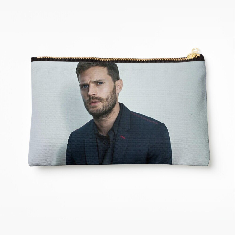 Whibos Makeup Bag Wallpaper Jamie Dornan Cosmetic Organizer Tyvek Paper Bags Zipper Pouch
