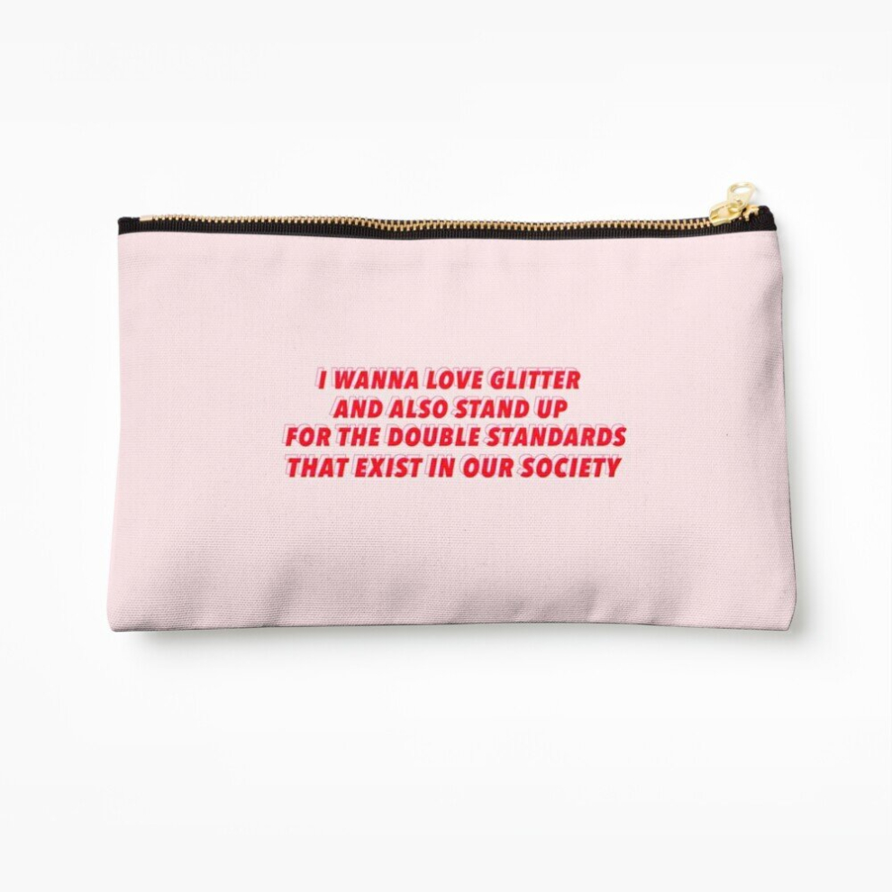 Whibos Makeup Bag Miss Americana Quote Cosmetic Organizer Tyvek Paper Bags Zipper Pouch
