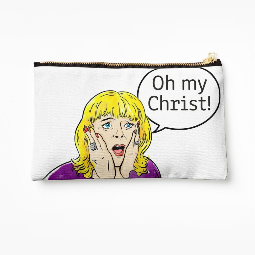 Whibos Makeup Bag Oh My Christ! Cosmetic Organizer Tyvek Paper Bags Zipper Pouch