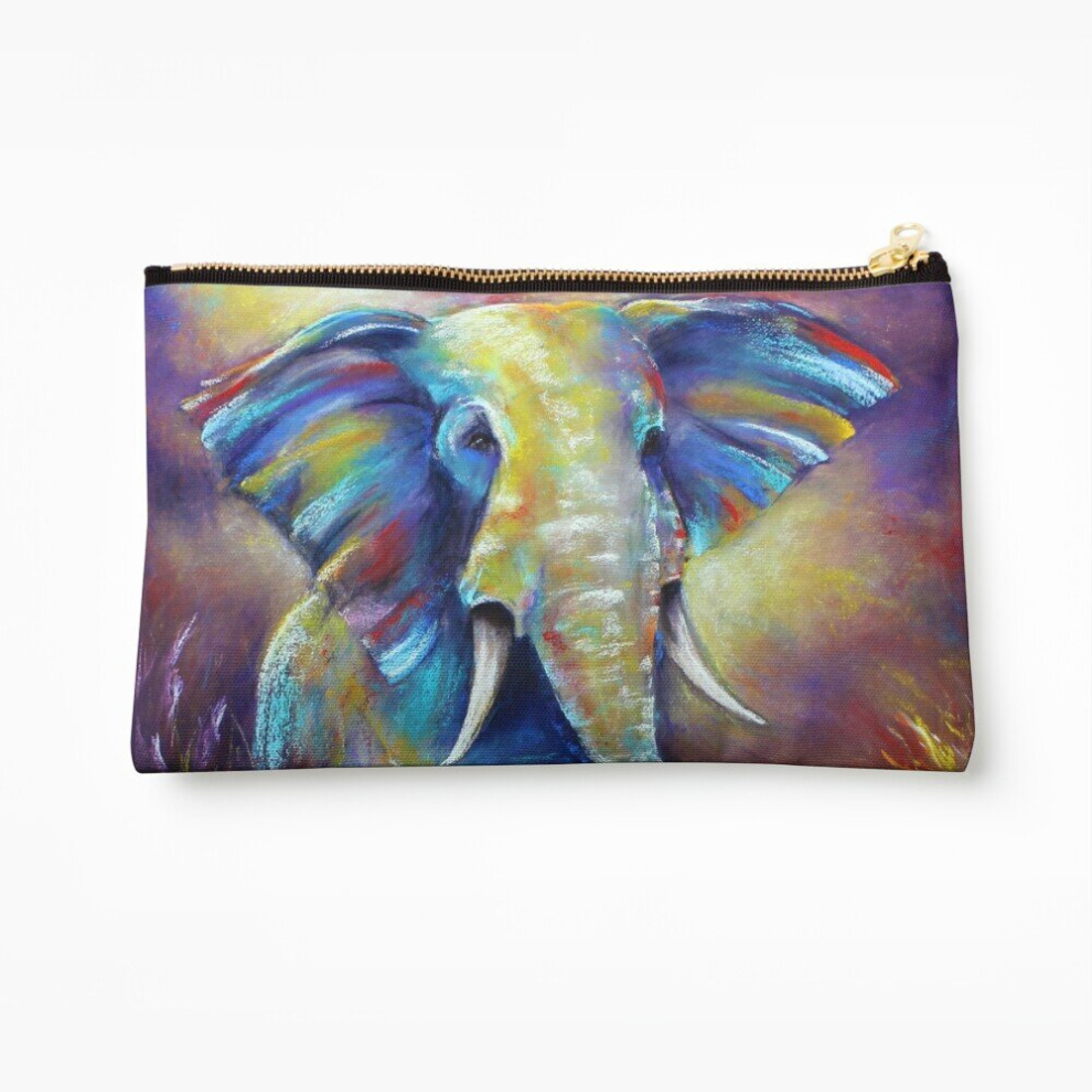 Whibos Makeup Bag Elephant Cosmetic Organizer Tyvek Paper Bags Zipper Pouch