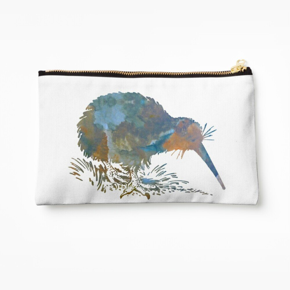 Whibos Makeup Bag Kiwi Bird Art Cosmetic Organizer Tyvek Paper Bags Zipper Pouch