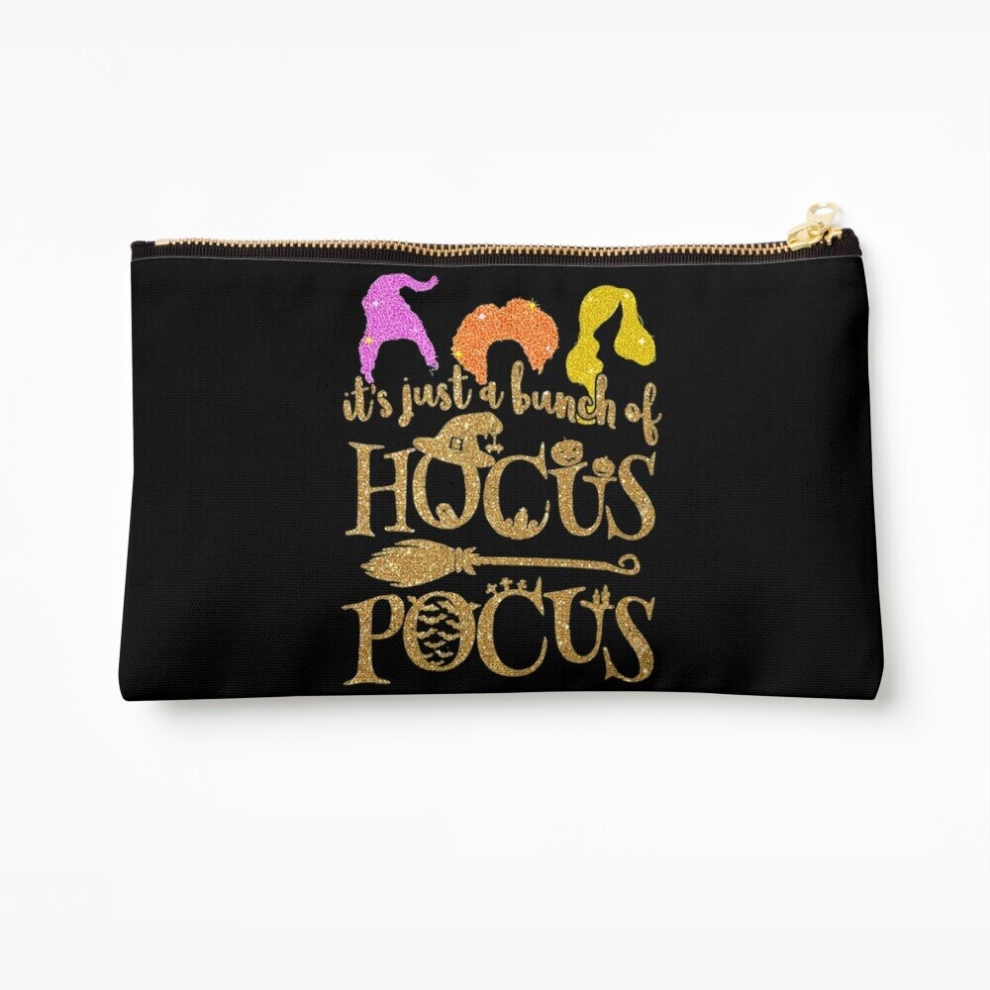 Whibos Makeup Bag Halloween Hocus Pocus Cosmetic Organizer Tyvek Paper Bags Zipper Pouch