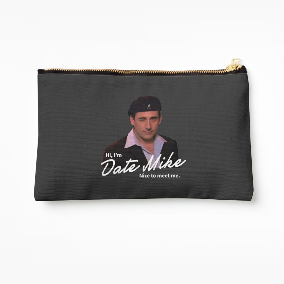 Whibos Makeup Bag Hi, Im Date Mike Cosmetic Organizer Tyvek Paper Bags Zipper Pouch