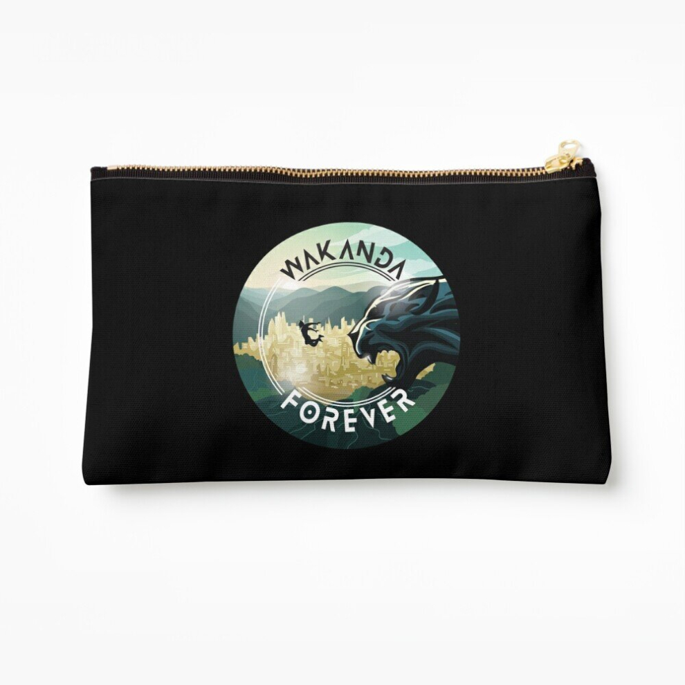Whibos Makeup Bag Wakanda Forever Cosmetic Organizer Tyvek Paper Bags Zipper Pouch