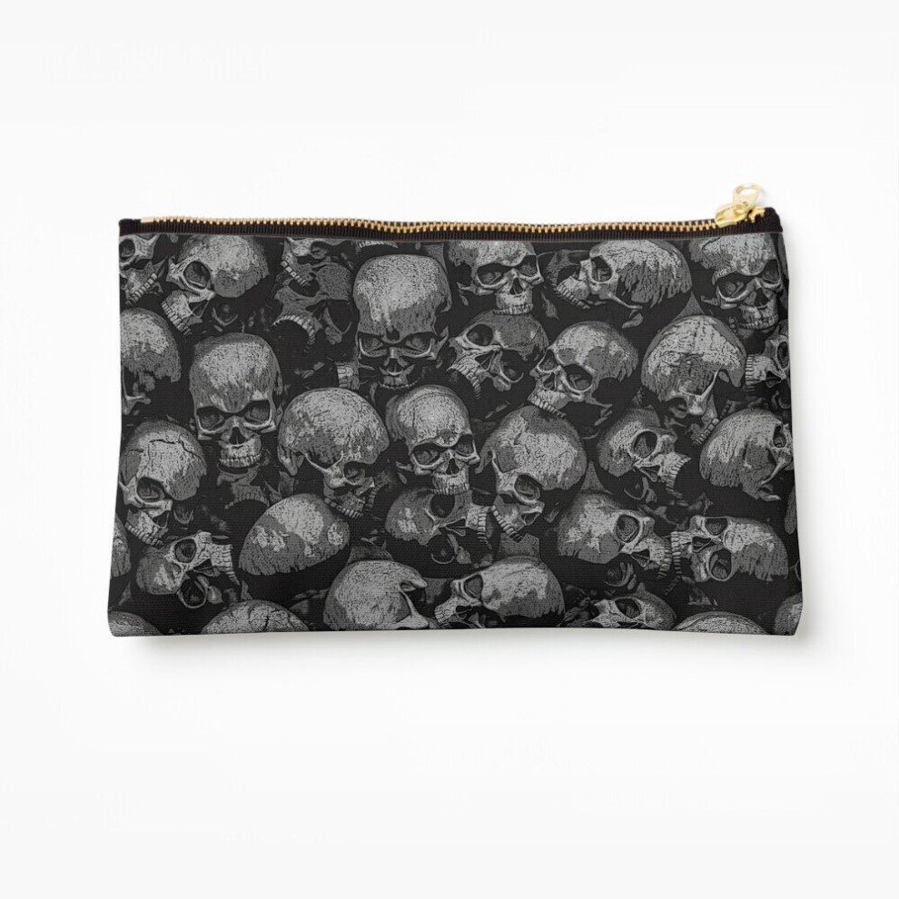 Whibos Makeup Bag Totally Gothic Cosmetic Organizer Tyvek Paper Bags Zipper Pouch