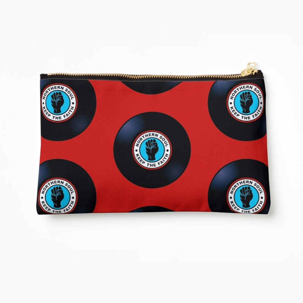 Whibos Makeup Bag Northern Soul Vinyl Record Cosmetic Organizer Tyvek Paper Bags Zipper Pouch