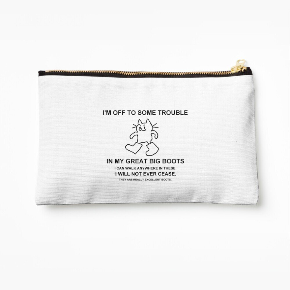 Whibos Makeup Bag Great Big Boots Cosmetic Organizer Tyvek Paper Bags Zipper Pouch