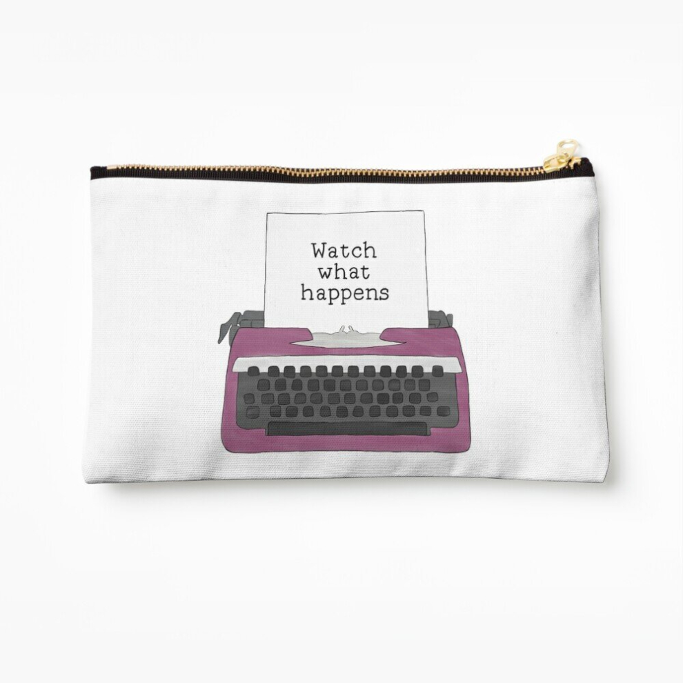 Whibos Makeup Bag Watch What Happens Cosmetic Organizer Tyvek Paper Bags Zipper Pouch