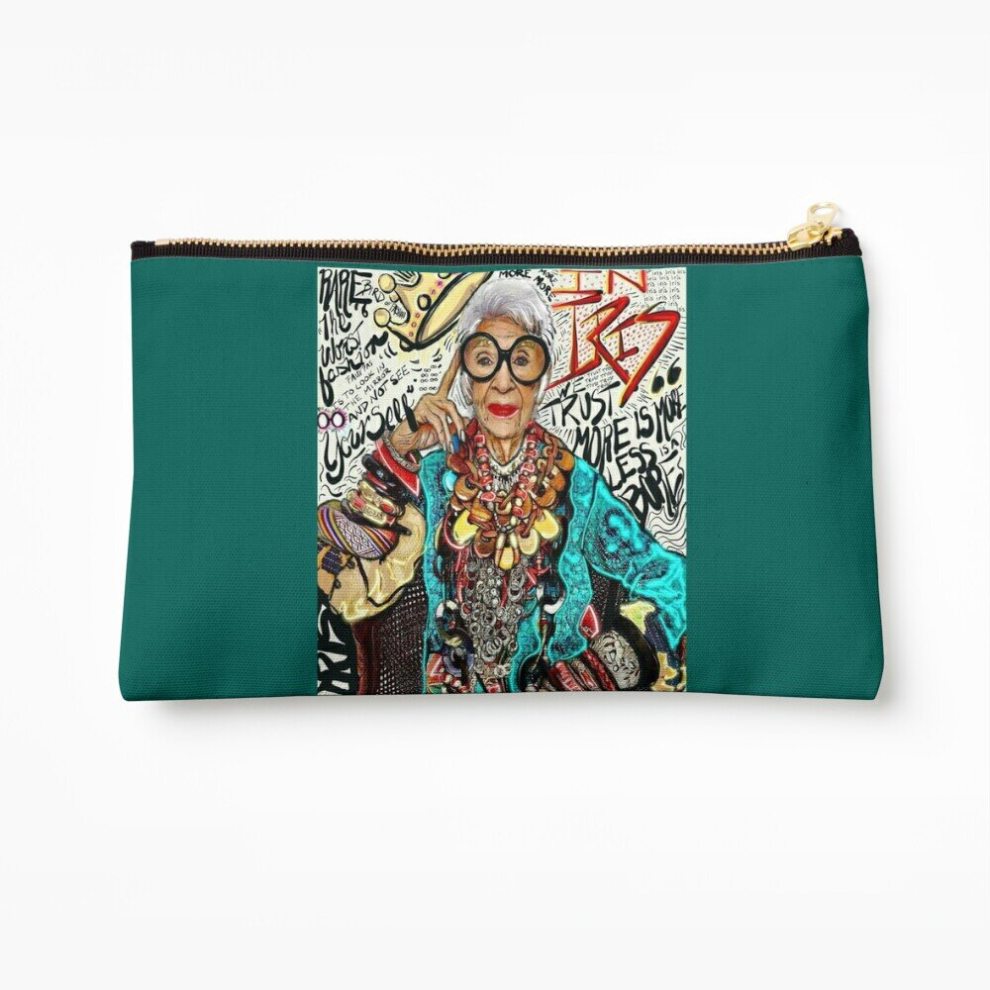 Whibos Makeup Bag Iris Apfel Cosmetic Organizer Tyvek Paper Bags Zipper Pouch