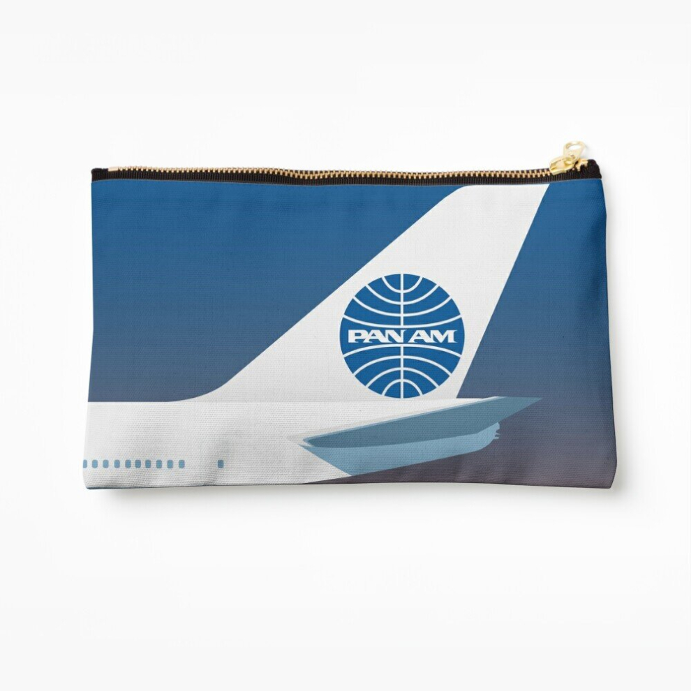 Whibos Makeup Bag Pan American World Airways Design Cosmetic Organizer Tyvek Paper Bags Zipper Pouch