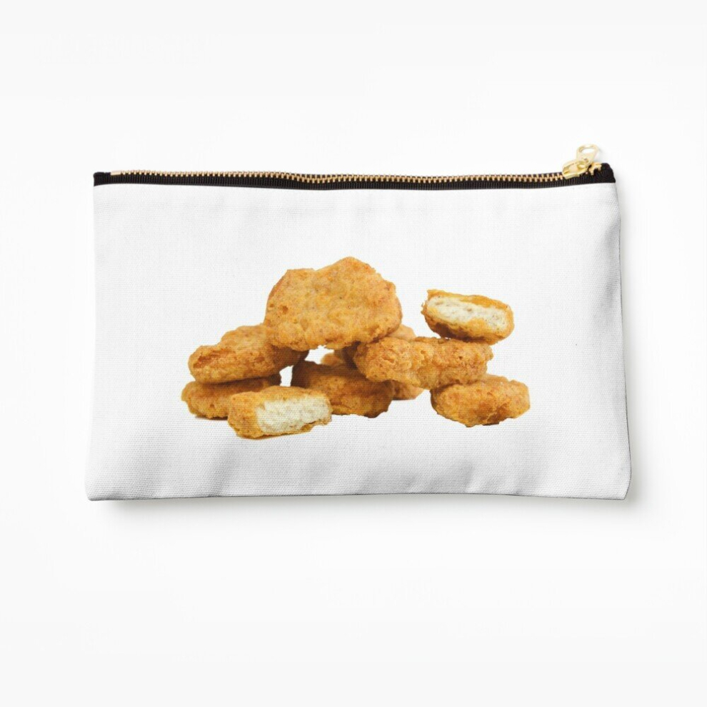 Whibos Makeup Bag Chicken Nugget Cosmetic Organizer Tyvek Paper Bags Zipper Pouch