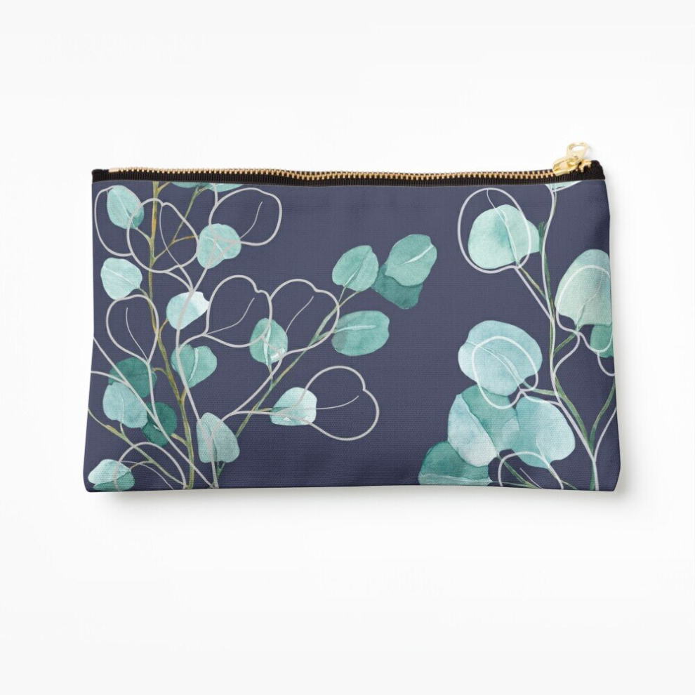 Whibos Makeup Bag Eucalyptus Cosmetic Organizer Tyvek Paper Bags Zipper Pouch