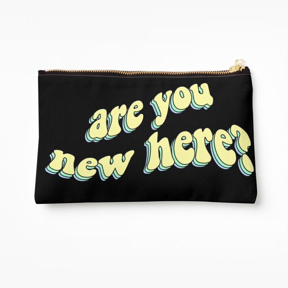 Whibos Makeup Bag Are You New Here Cosmetic Organizer Tyvek Paper Bags Zipper Pouch