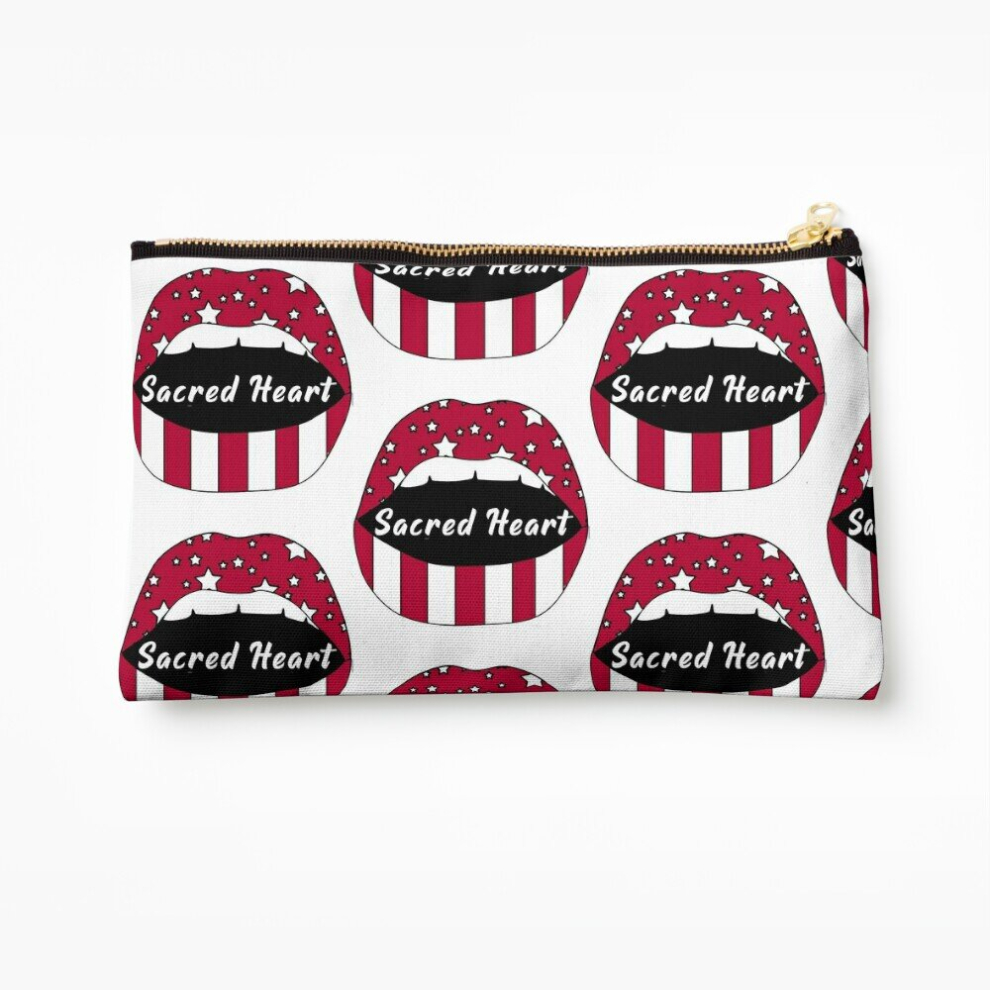 Whibos Makeup Bag Sacred Heart Lips! Cosmetic Organizer Tyvek Paper Bags Zipper Pouch