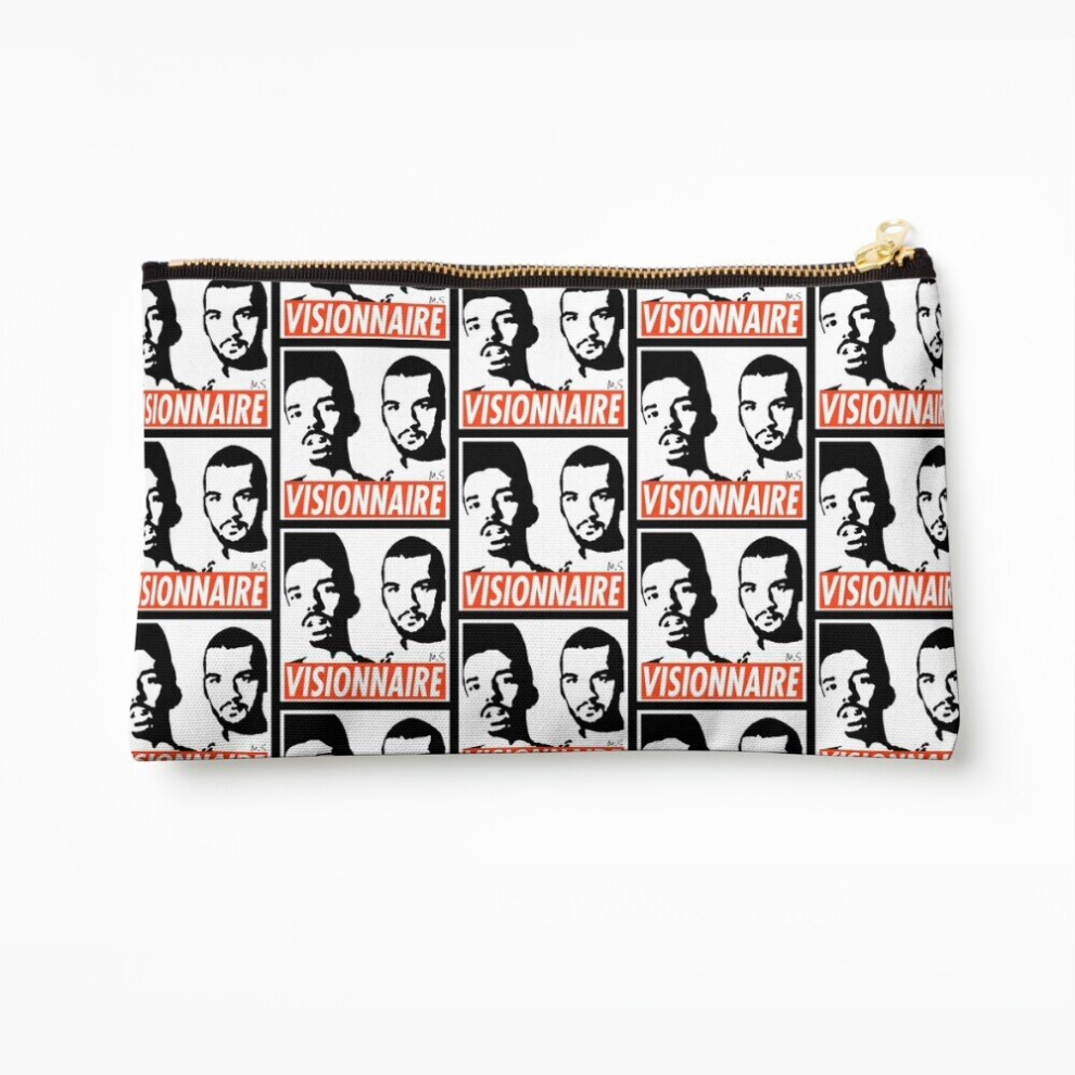 Whibos Makeup Bag Bigflo Oli, Visionary Way Shepard Fairey, Obey Cosmetic Organizer Tyvek Paper Bags Zipper Pouch