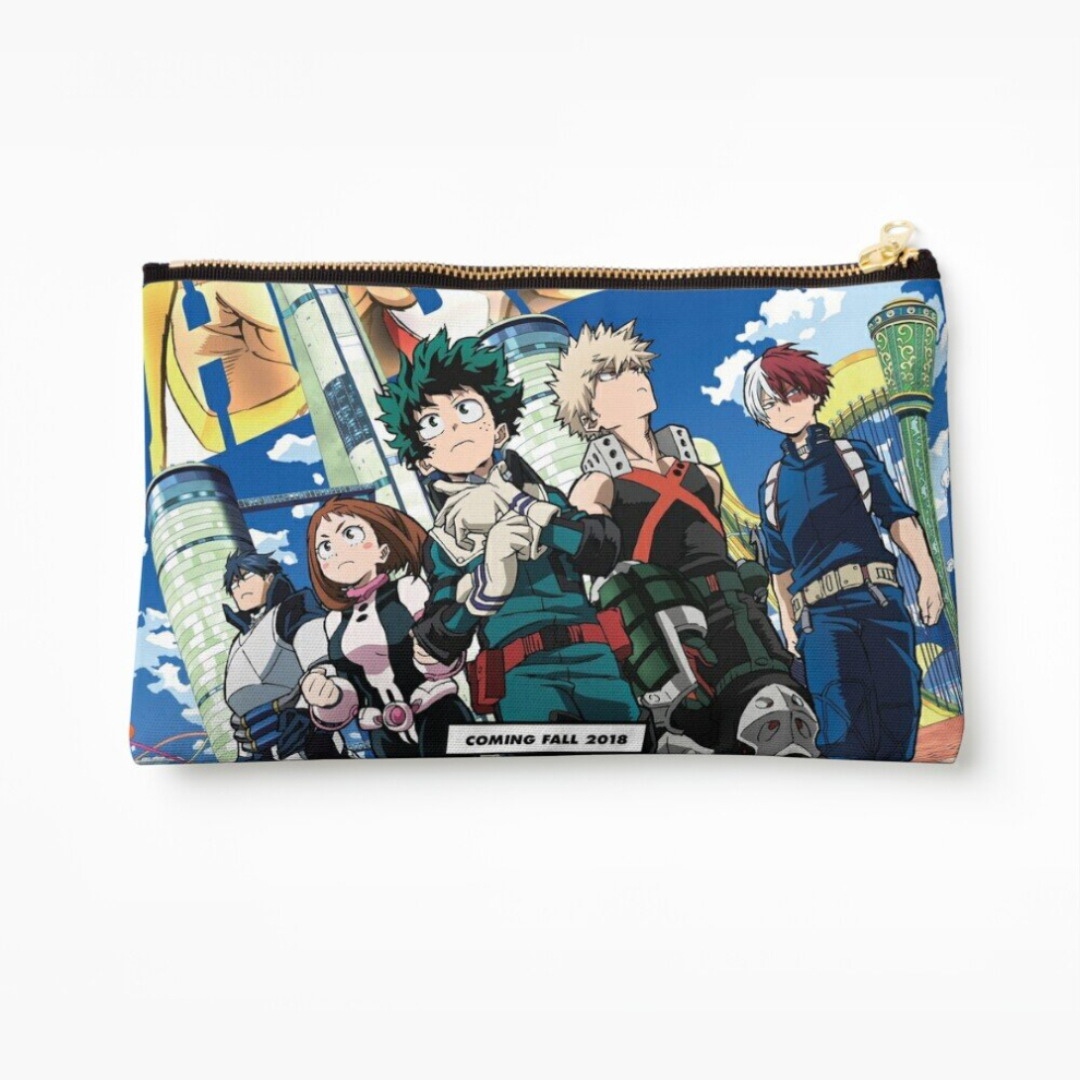 Whibos Makeup Bag My Hero Academia Cosmetic Organizer Tyvek Paper Bags Zipper Pouch